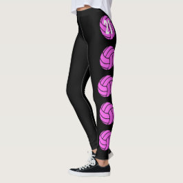 Pink-Volleyball-Leggings Leggings