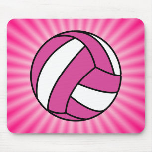 Pink Volleyball Mousepad