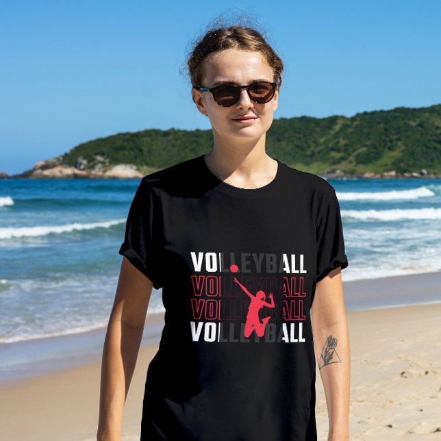 Pink Volleyball Spike T Shirt (Von Creator hochgeladen)