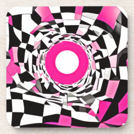 Pink Vortex: Ein karger Abstieg Getränkeuntersetzer