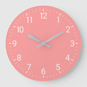 Pink Wall Clock Große Wanduhr