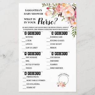 Pink Was ist in Ihrer Geldbörse? Flyer