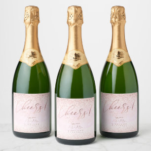 Pink Wasserfarbe Prost Falsches Roségold Glitter
