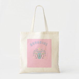 Pink Wassermann, Sternzeichen, Sternzeichen-Druck Tragetasche