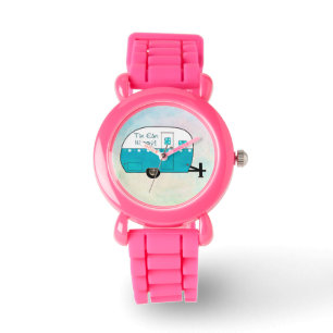 PINK WATCH   Retro Camper Armbanduhr