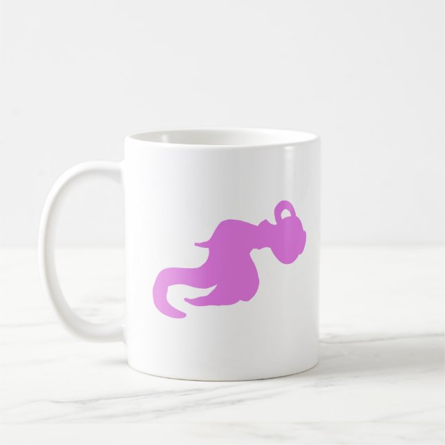 Pink Water Bearer Silhouette Mug  Kaffeetasse (Links)