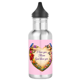 Pink Water Bottle Christian Mother’s Day Gift Edelstahlflasche