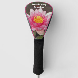 Pink Water Lilie Pastel Blume Die beste Oma der We Golf Headcover