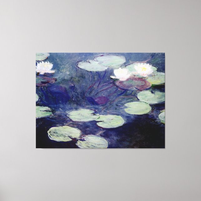 Pink Water-Lilies: 1897-99 von Monet Leinwanddruck (Vorderseite)