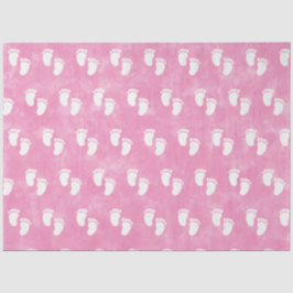 Pink Watercolor Babydusche Muster Seidenpapier