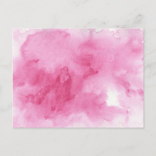 Pink Watercolor Background for your Postkarte (Vorderseite)