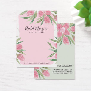 Pink Watercolor Blühende Blumennekklace