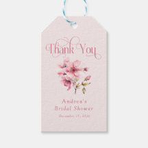 Pink Watercolor Blume Brautparty Gefallen