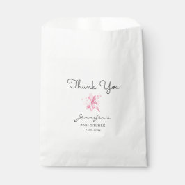 Pink Watercolor Bouquet Sweet Girl Baby Dusche Geschenktütchen