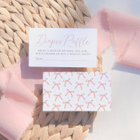 Pink Watercolor Bow Calligraphy Girl Babydusche