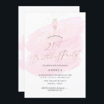 Pink Watercolor Champagne Glass Bubbles Einladung<br><div class="desc">PixDezines pink watercolor and rose champagne bubbles with luxury calligraphy added elegance for the 21st Birthday Party.  DIY 1-0,  enable with eye icons,  copy and paste for double digits.

Copyright © 2019 PixDezines™  All rights reserved.</div>