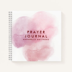 Pink Watercolor Christlich Praetjournal Notizbuch