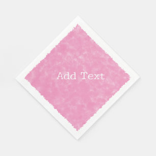Pink Watercolor Custom Text Baby Dusche Serviette