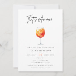 Pink Watercolor, das ist Amore Spritz Brautparty Einladung