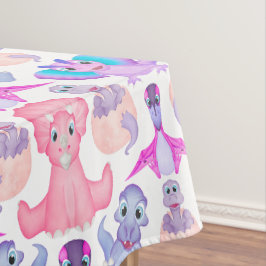 Pink Watercolor Dinosaurier Birthday Baby Dusche Tischdecke