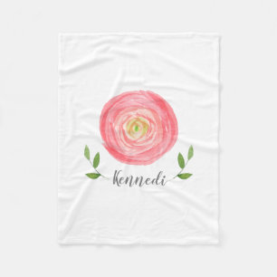 Pink Watercolor Fleece Baby