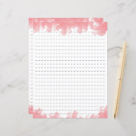 Pink Watercolor gestrichelte Papiertaschentücher