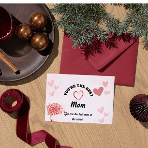 Pink Watercolor Happy Mütter Day Grußkarte Postkarte