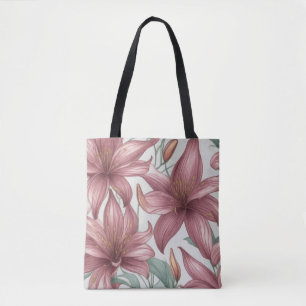 Pink Watercolor Lily Blume