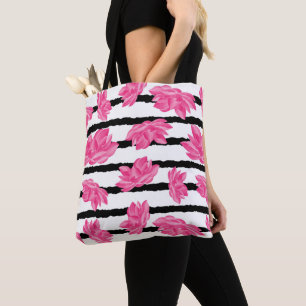 Pink Watercolor Lotus Blume Muster