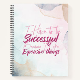 Pink Watercolor motivierend Zitat Tagesplaner Notizbuch
