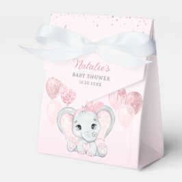 Pink Watercolor Niedlich Elephant Girl Baby Dusche Geschenkschachtel