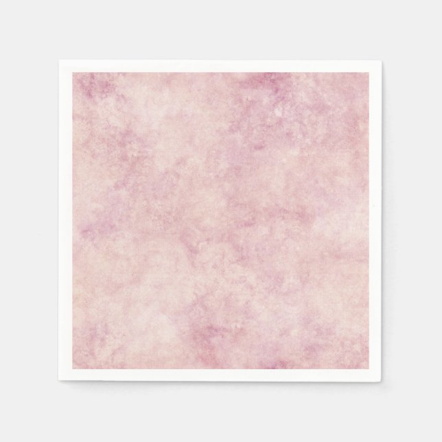 Pink Watercolor Pastell Serviette (Vorderseite)
