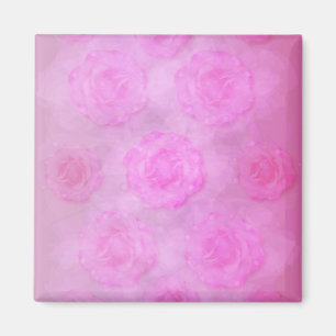 PINK Watercolor Rose Magnet