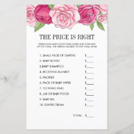 Pink Watercolor Rose Preis ist das richtige Spiel