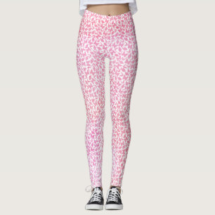 Pink Watercolor Schmetterlinge Muster Leggings