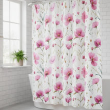 Pink Watercolor Wildflower