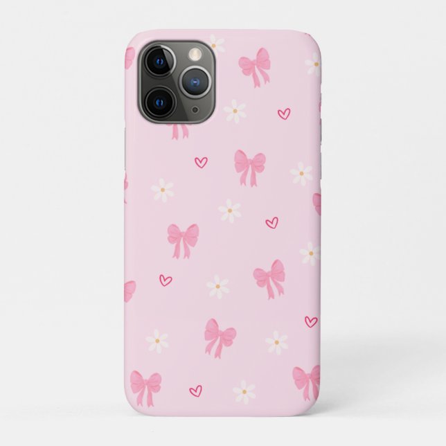pink watercolour playful floral phone case (Rückseite)