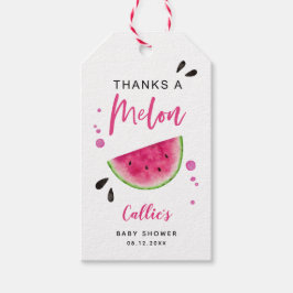 Pink Watermelon Babydusche Geschenkanhänger