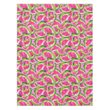 Pink Watermelon Fruit Slices Pattern Preppy