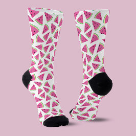 Pink Watermelon Muster Socken