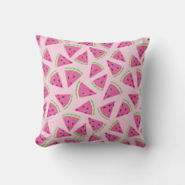 Pink Watermelon Summer Fruit Pattern Kissen