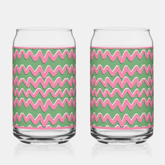 Pink Wave Soda Glass Dosenglas (Vorderseite)