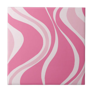 Pink Waves Fliese