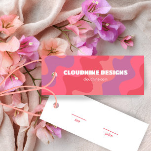 Pink Waves Kleidungsgröße Preis Hangtag Karte