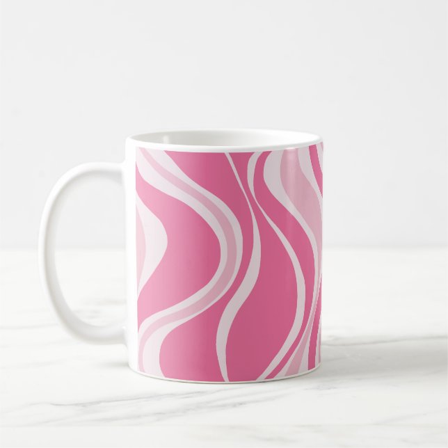 Pink Waves Mug Kaffeetasse (Links)