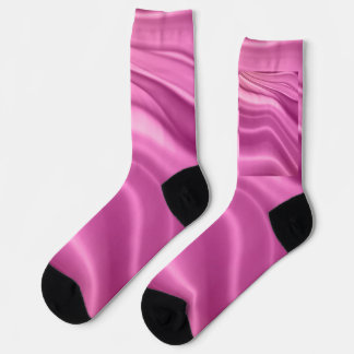 Pink Waves Pastell Abstrakt geometrisch Socken