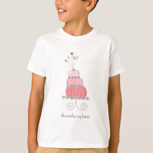 Pink Wedding Cake Fun Custom Your Own T - Shirt