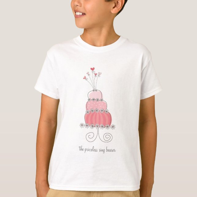 Pink Wedding Cake Fun Custom Your Own T - Shirt (Vorderseite)