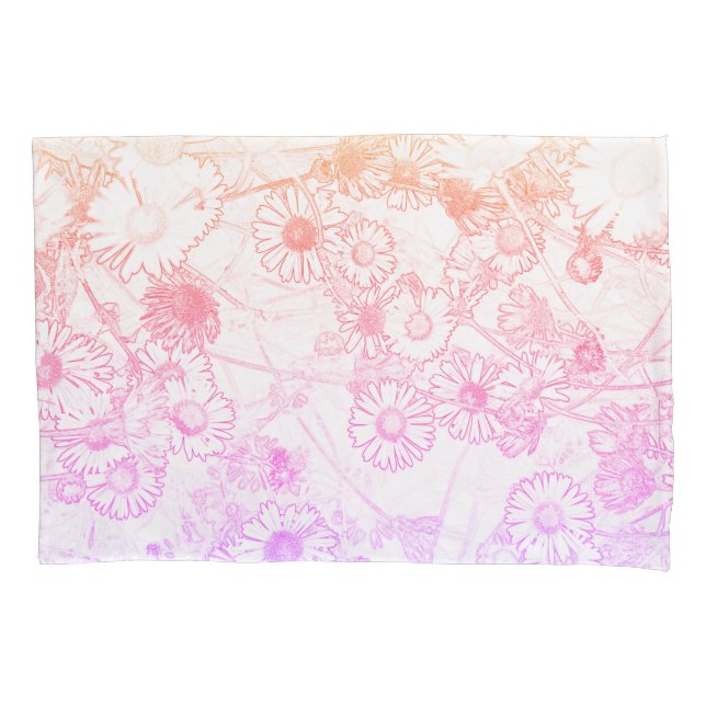 Pink-weiches Farbmuster Kissenbezug (Vorderseite)