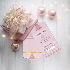 Pink Weihnachten All in One Christmas Event Einlad Einladung